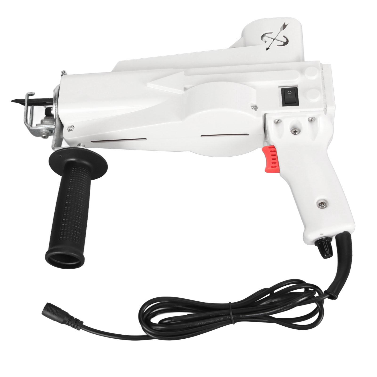 

Набор для тафтингового пистолета, инструмент для заправки нити, 2 в 1, электрическая ручная вязальная машина для ковров, белая EU Plug