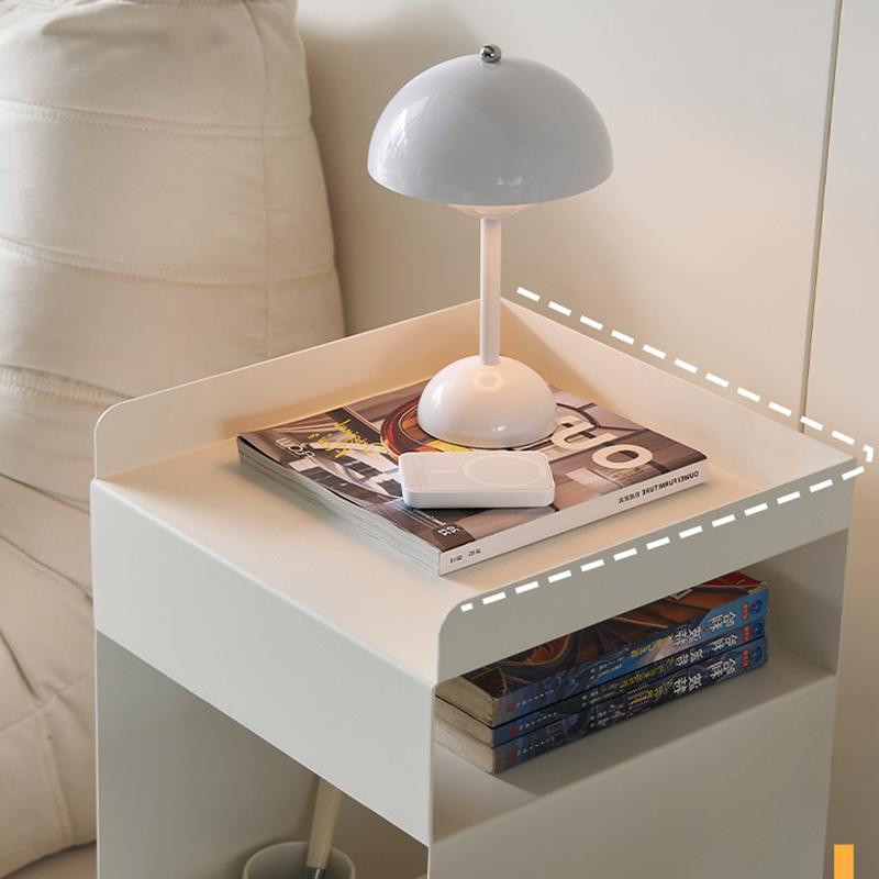 Nordic Nightstand Modern Movable Home Bedroom Furniture Bedside Table Luxury Storage Decor Nightstand Art Design Bedside Table