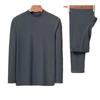 Unisex Double-Sided German Velvet Base Layer Set for Autumn, Winter & Spring