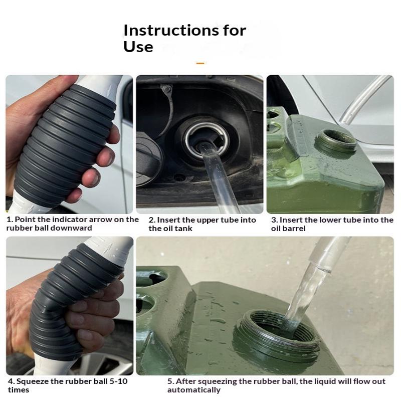 Hand-Operated Fuel Pump Kit For Automobile Portable Oil Tank Sucker Pump Hand Fuel Pump Petrol Transfer Pump