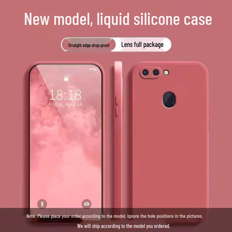 OPPO R15 Standard Edition Solid Color Liquid Full Coverage Anti-Drop Soft Phone Case