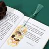 Flower Metal Reading Bookmark Tassels Chinese Style Bookmarks  Student Stationery