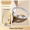 Women's Stainless Steel 2mm Wide Diamond Ring - Simple, Durable, Fade-Resistant Cold Titanium Steel Design.