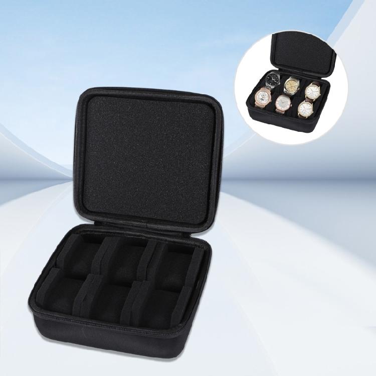 6 Slot Jewelry Watch Travel Case Organizers Coin Bag Wristwatch Box Waterproof Portable Storage Box Shockproof Pouches