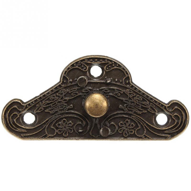 Antique Retro Vintage Decorative Latch Wooden Jewelry Box Hasp Pad Chest Lock