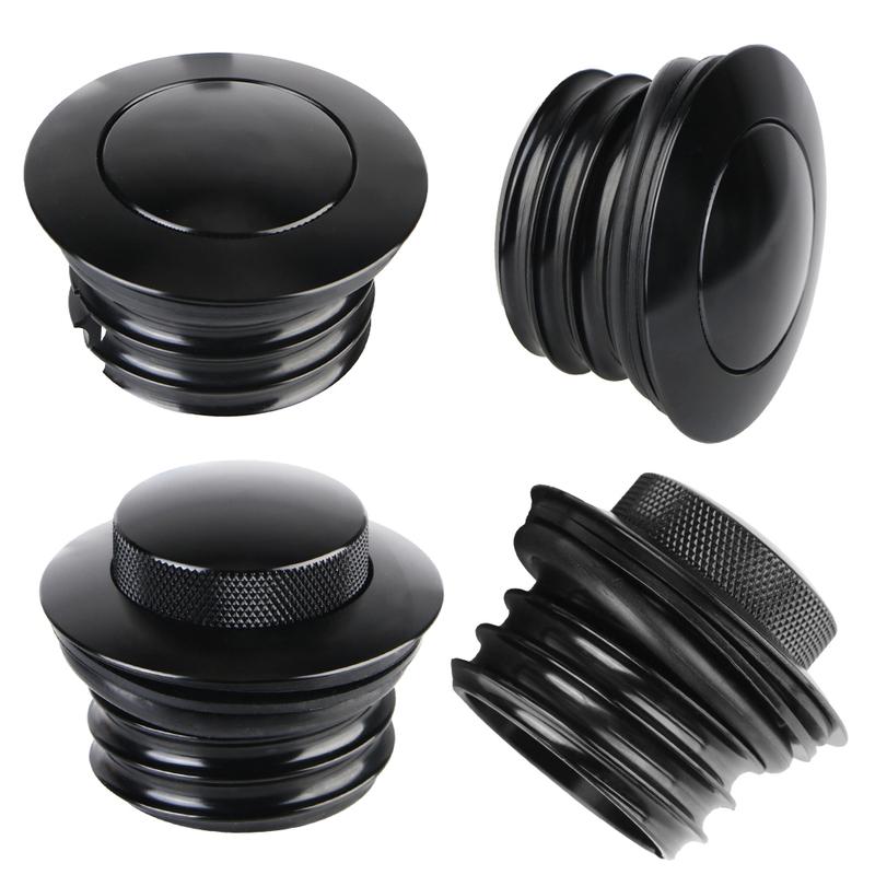 CNC Aluminum For Harley Sportster XL883 XL1200 Motorcycle Oil Tank Gas Cap Pop-Up Dyna FXD Softial Fat Boy CVO Chrome Black