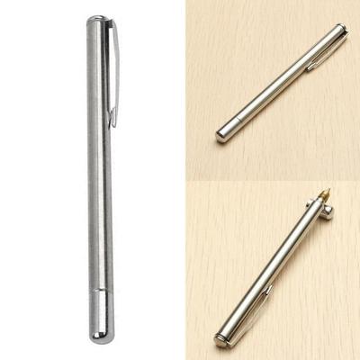Zilveren Pointer Pen Multifunctionele Telescopische Balpen Draagbare Baton