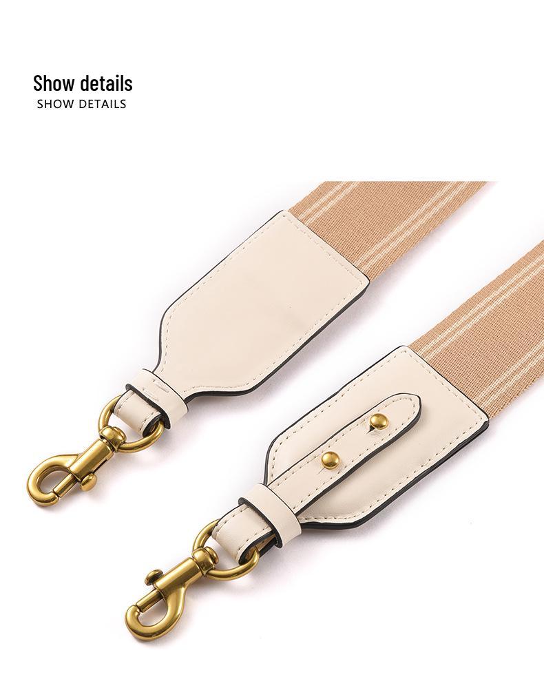 Ma Huang Shi Adjustable 4.5CM Webbing Bag Strap, Off-White Series, Women's Replacement Strap
