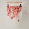 Paisley Print Hip Scarf Self-tie Waist Wrap Bohemian Tie-up Scarf  Beach Wear