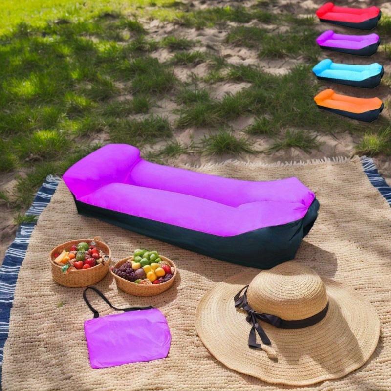 Portable Inflatable Sofa and Chair Combination - Outdoor Bed Shaped Lounge Chair with Quick Inflation and Deflation Suitable for Camping Beaches