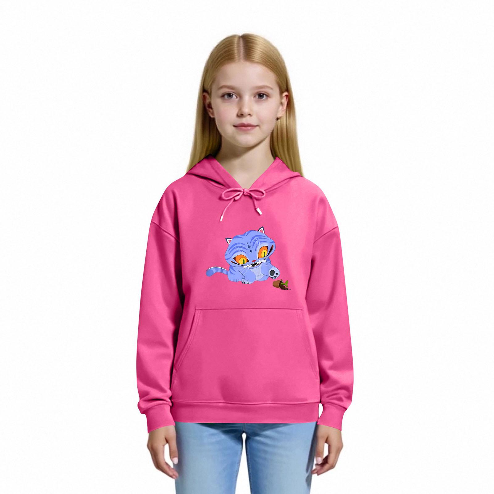 

Детская толстовка с капюшоном для мальчиков и девочек, модная толстовка с длинными рукавами и принтом 150