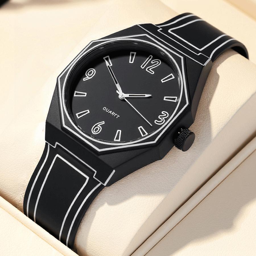 New Men's Watches Business Waterproof Silicone Wristbands Fashionable And Casual Quartz Watches for Man Male Teen Reloj Hombre