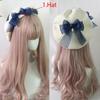 Handmake Lolita Berets Wool Blend Hat Women Girls Lovely Bow Sailor Maid Style Autumn Winter Berets Hat Accessories