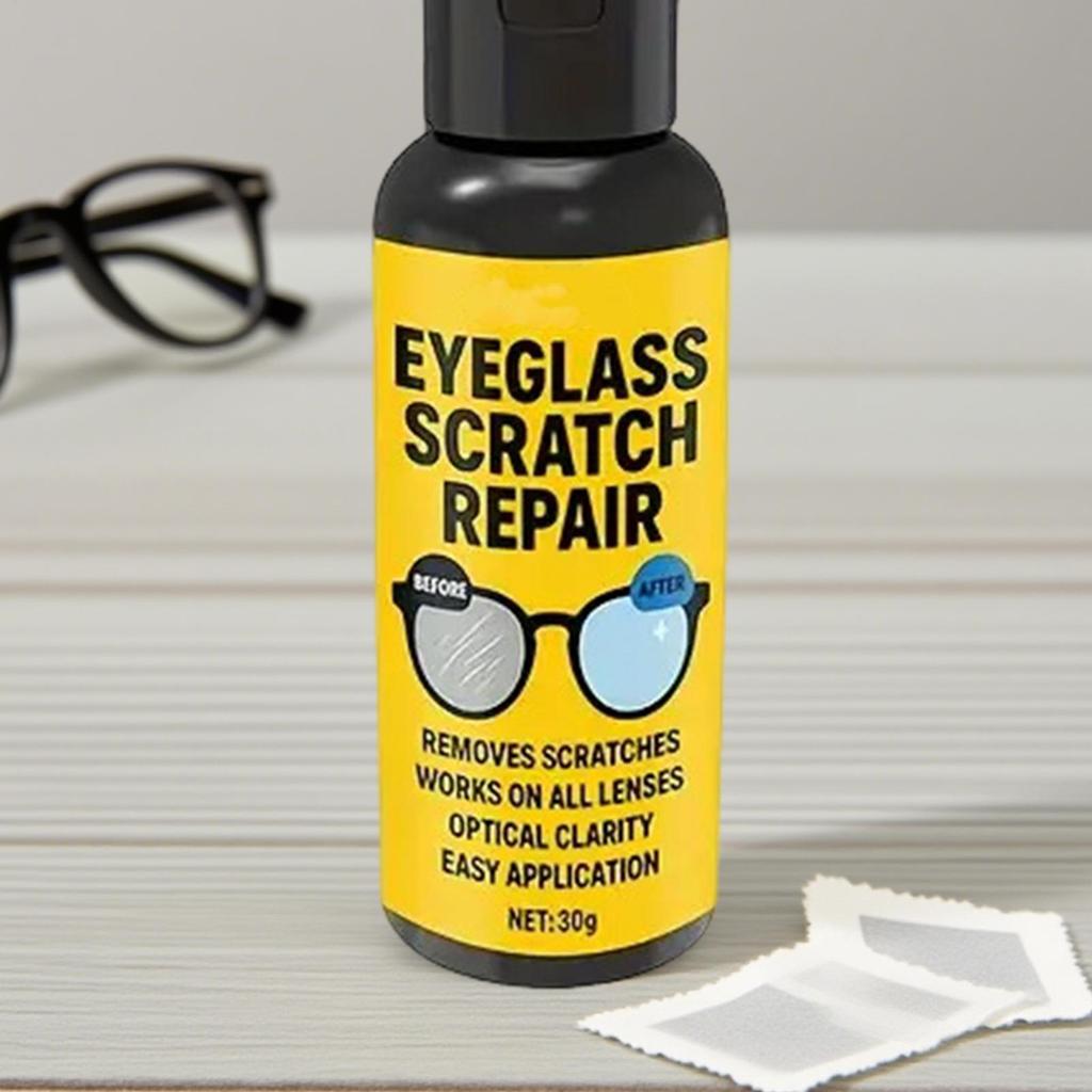 Glass Cleaner Eyeglass Scratch Remover Car Windshield Defogger Polishing Scratch-Resistant Solution for Camera Table Screen Car