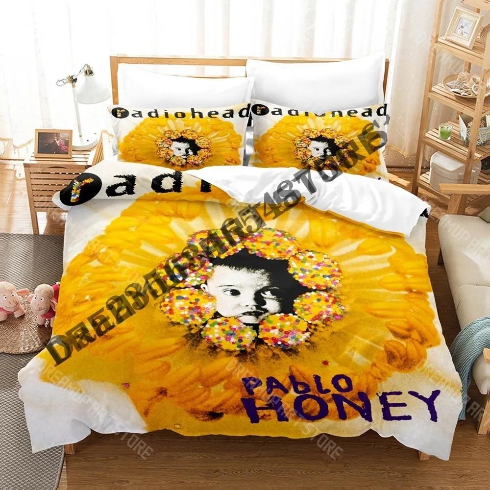 Set Biancheria da Letto Radiohead Band Stampa 3D Singolo Gemello Matrimoniale Queen King Size Set Letto Adulto Bambino Camera da Letto Copripiumino Set Letto
