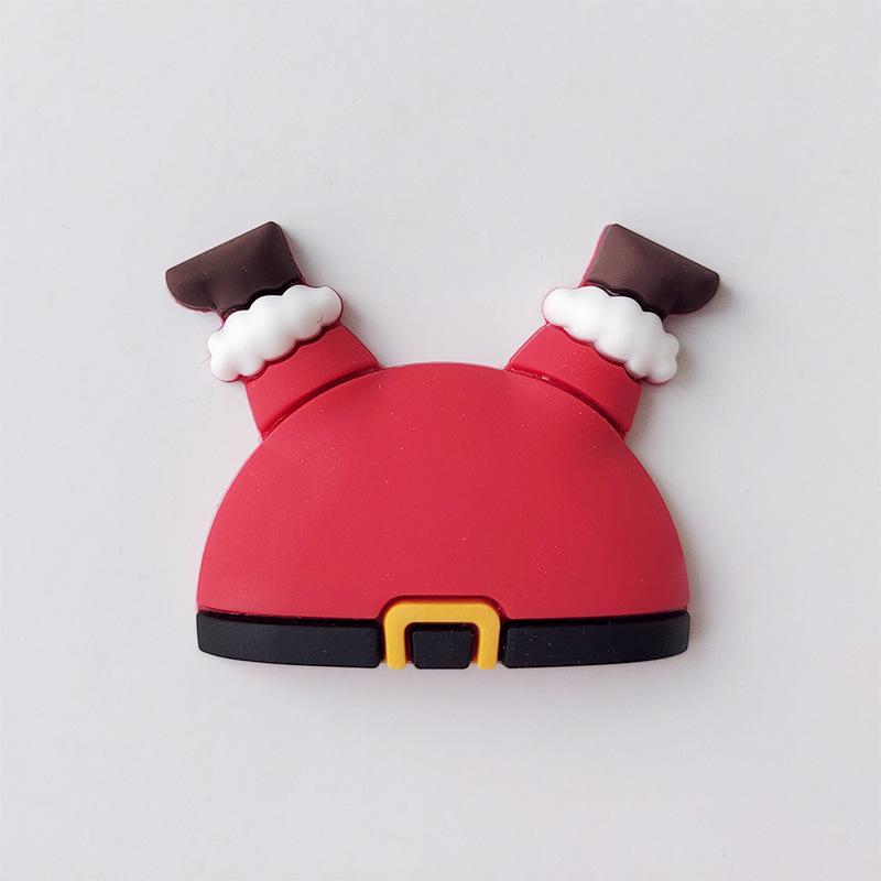 Christmas Decor Set: Card Inserts, Cake Toppers, Cup Garland, Wreath Ornaments, Strawberry Tower, Cartoon Star & Tree Decorations.