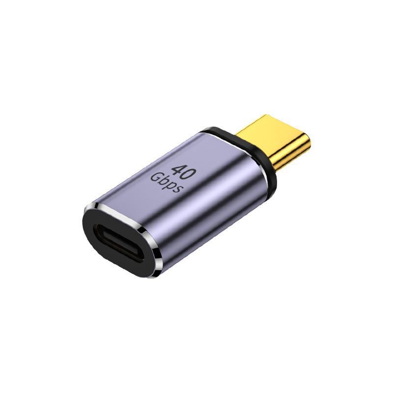 Magnetyczny Adapter USB4 Typu C, 140W, Wideo 8K@60Hz, Pełna Funkcjonalność 40Gbps, Szybkie Ładowanie PD, Kątowy Design.