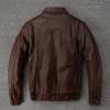 Men's Genuine Cowhide Leather Jacket Real Cow Loose Oversized Style Coat Man Clothes Spring Autumn