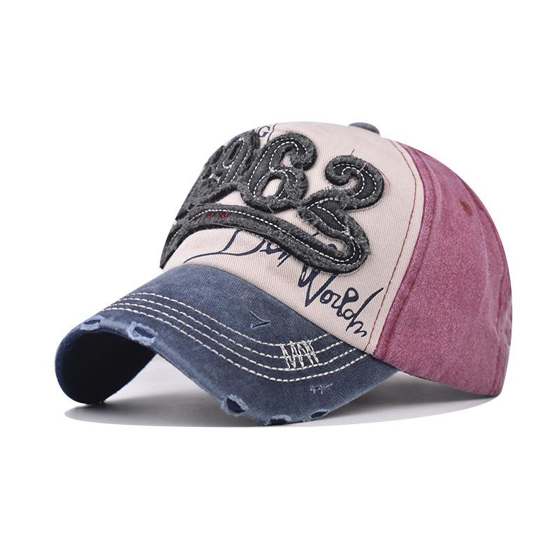 Embroidery Baseball Cap Solid Color Vintage Sun Hat Adjustable Lightweight Dad Hats For Women Men