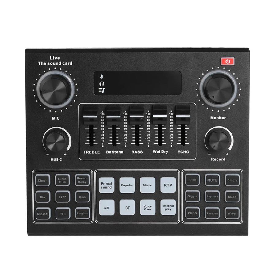 English Version Of Mobile Phone Live Sound Card Set K Song With Bluetooth