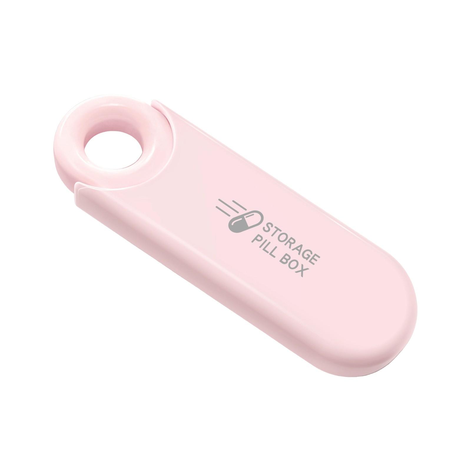 

Портативная коробка для пожилых людей. Маленькая коробка, которую можно носить с собой. Упаковочная коробка с тремя отделениями для домашних таблеток. One Size розовый