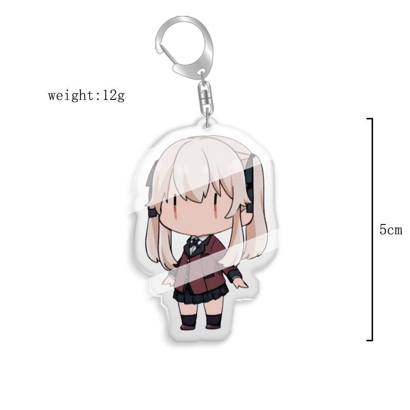 Kakegurui Anime Keychain - Yumeko Jabami & Luna Yumetsuki Acrylic Keyring