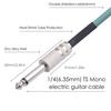 6.35mm HiFi Low-Noise Guitar Cable for Electric Guitar, Mixers, Active Speakers, Electronic Drums, and Electric Bass (10m / 32.8ft)
