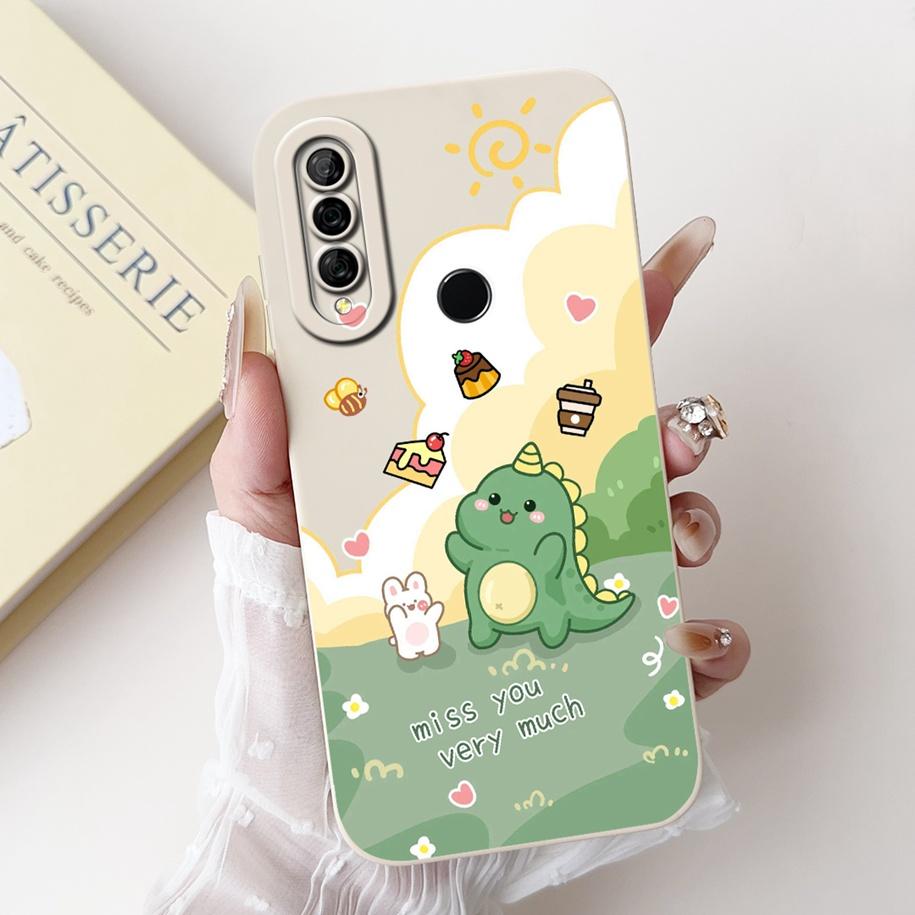 For Huawei P30 Lite Case MAR-LX1A Cover Cute Cartoon Camera Protection Soft Phone Case For Huawei P30Lite Nova 4e Honor 20S Capa