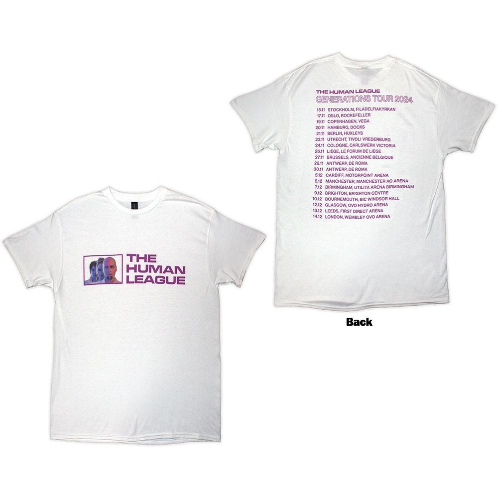 

The Human League Generations Tour 24 Photo T-Shirt White New XXXXL