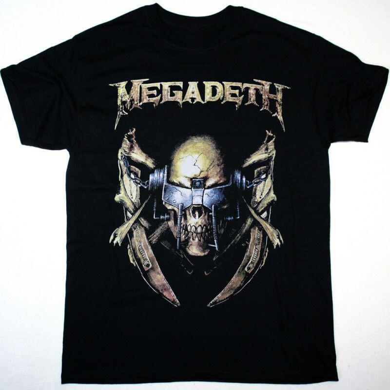 MEGADETH Band Tour Concert Cotton Black All Size Unisex Black Shirt BL182 S
