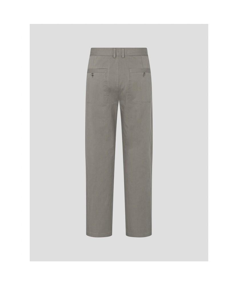 Binpolmen Fatigue Semi-Wide Fit Chino Pants Khaki