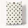 1pec Flannel Blanket Decorated With Black Polka Dots Wonderful For Cosy Bedroom Sleep And Relaxing Reading Time In Living Rooms