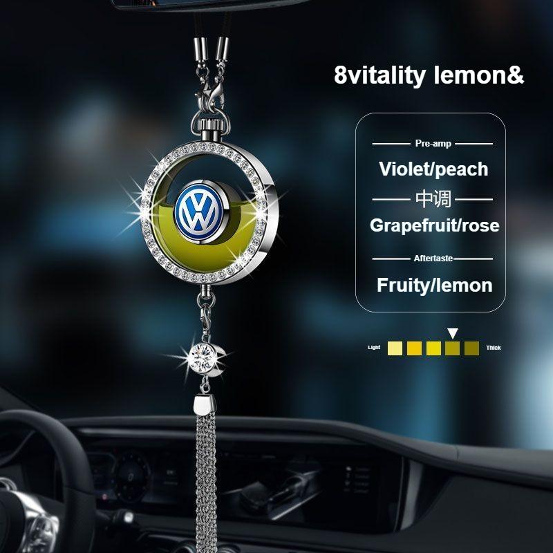 swe3for Подвеска-ароматизатор для Volkswagen, Подвеска-ароматерапия для автомобиля, Ароматизатор для устранения запахов в машине, Подвеска на зеркало заднего вида лимон