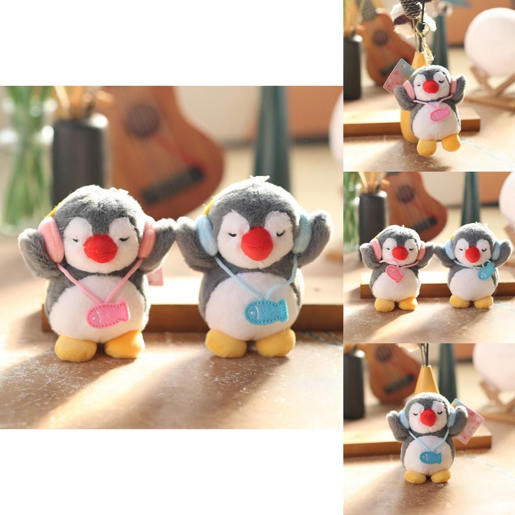 Penguin Plush Keychain Backpack Accessory Super Soft Stuffed Toy For Teens