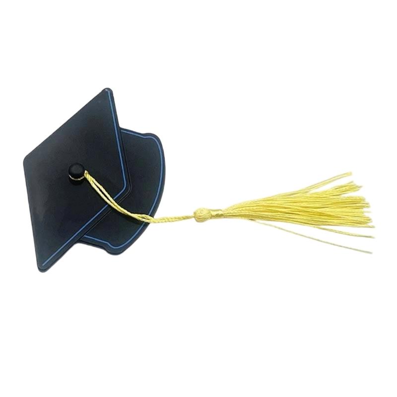 Small Graduation Cap Hair Clip With Tassels Decoration For Women Girls Graduation Party Photo Props