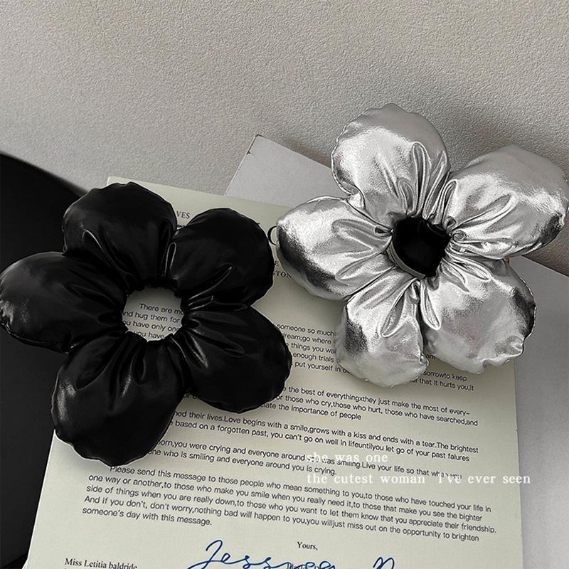 Korean High-End Three-Dimensional Flower Hair Band, Sweet Temperament, Intestinal Ring, Exquisite Foreign Style Headrope, Hair Accessories, Hair Rope.