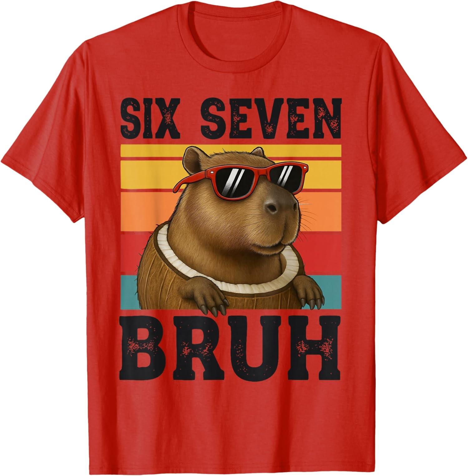 

Six Seven Bruh 67 Brainrot Meme for Boys Teens T-Shirt 5XL різнокольоровий