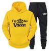 Men's And Women's Long Sleeves Sportswear Hoodie Printed Couple Plus Size Pullover Ladies  High Quality Two Piece + Sweatpants