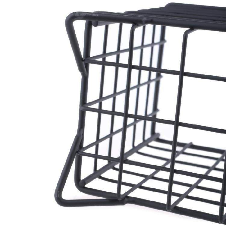 Coffee Capsule Storage Basket Wrought Iron Desktop Dormitory Makeup for Case