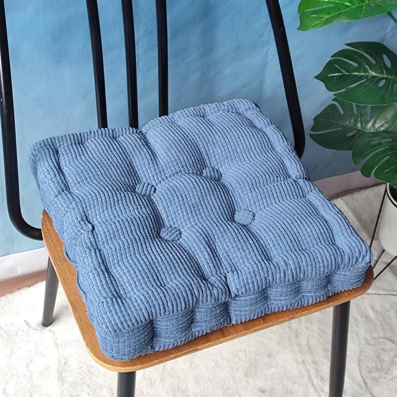 Cuscino per Sedia in Velluto a Coste con Chicchi di Mais 3D Fatto a Mano – Cuscino per Seduta Tatami Spesso
