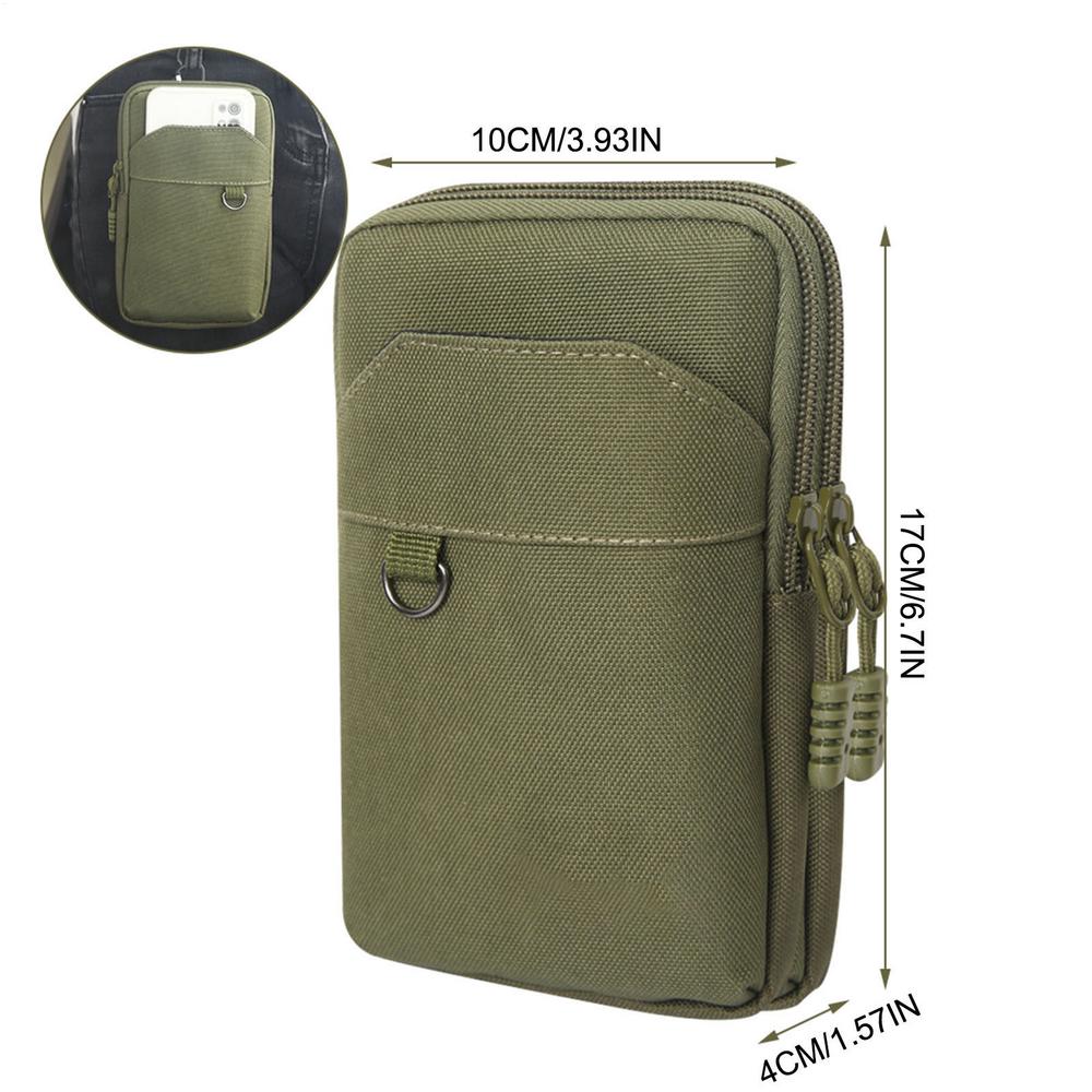 Nylon Molles Bag For Mobile Phone Utility Pouches Gadget Organizer Belt Waist Bag Hunting Fanny Pack For Outdoor Hiking Climbing