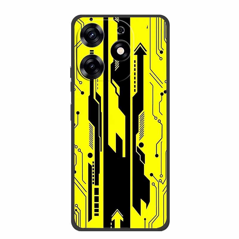 For Infinix Smart 8 Plus Case Luxury Soft Silicone TPU Phone Cases Cover For Infinix Smart8 Plus Protective Flower Painted Coque