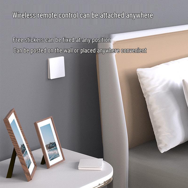 Battery-free, Waterproof, Self-powered Smart Switch; Wireless and Adhesive, Remote Control for Easy Household Use.