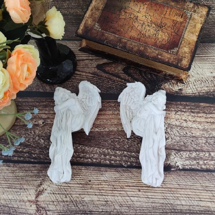 Creative Resin Angelic Figurine European Hanging Door Frames Enhances Space Decoration for Homeowner and Designers