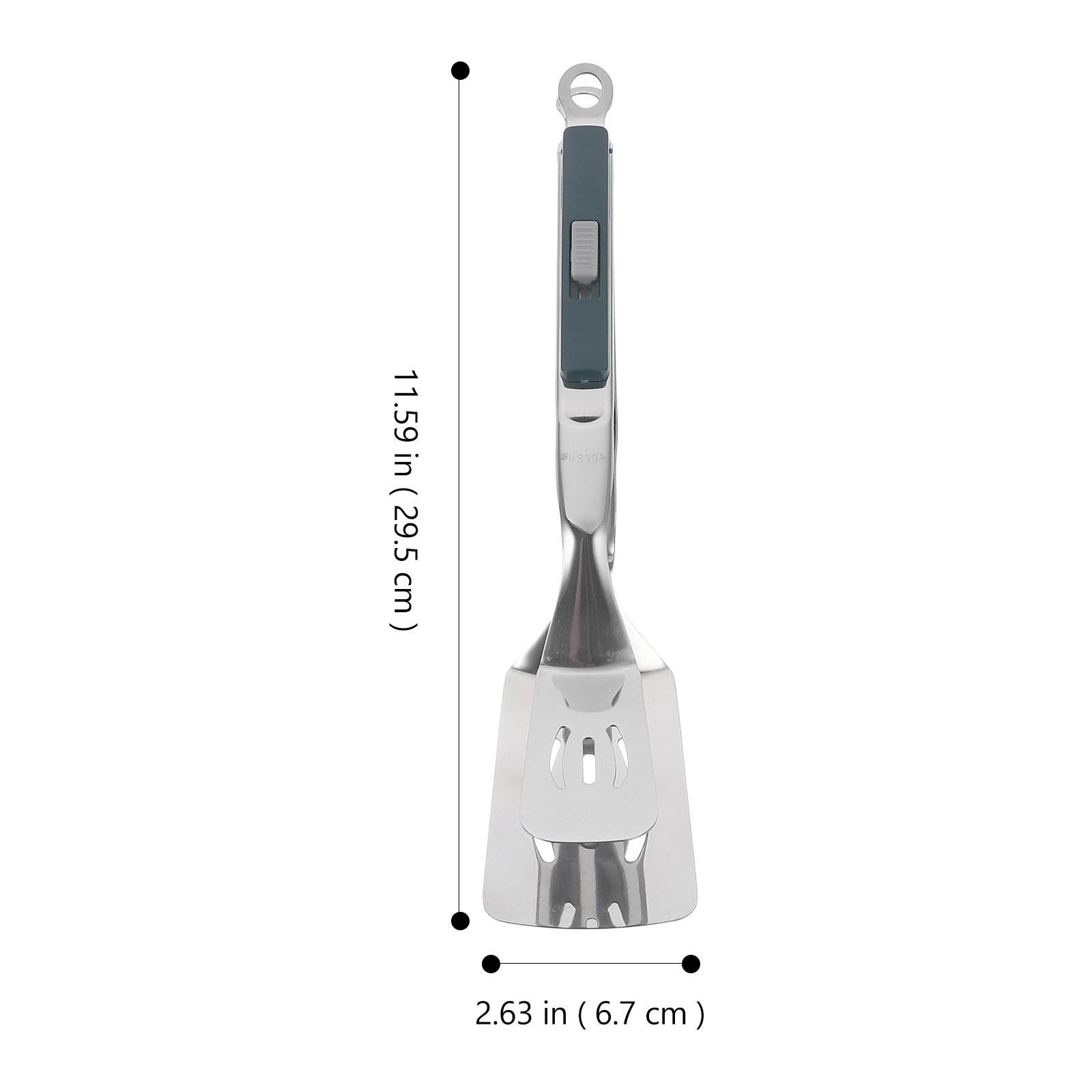Steak Spatula Tong Creative Stainless Steel Clip Clamp Nonstick Kitchen Cooking Tool Bbq Frying Fish Flipping Food Spatula Tong