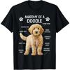Anatomie Doodle psa Majitel Doodle Goldendoodle Máma Tričko Unisex Letní Streetwear Topy Grafická Trička Camisetas