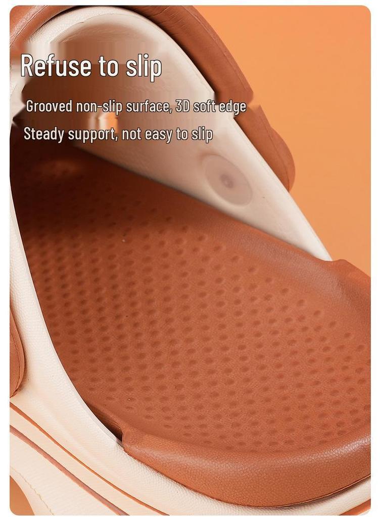 Girls' Summer Perforated Thick-Soled Sandals: Soft EVA Beach Flip-Flops, Hot Style for Outdoor Fun