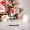 Acrylic Card Slot Base for Wedding, Conference, Menu, Exhibition Signage