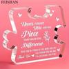 Heart Shaped Mental Health Decor with Inspirational Affirmations, Therapy Counseling Gift for Mental Health Awareness