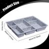 Felt Drawer Organizer Tray Container Space Saving Multifunctional Separator 6 Grids for Cabinets Tabletop Toys Jewelry Makeup